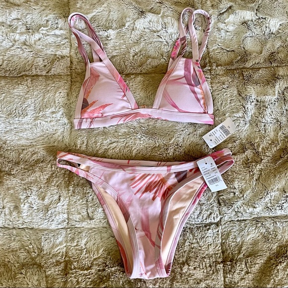 PacSun Other - 🎉 HOST PICK 🎉 PacSun LA Hearts - Pink Paradise Bikini Set